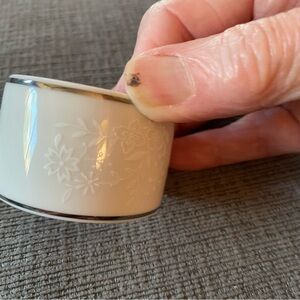 Noritake Cream Ring Elegant. 3 are available for $10.